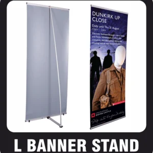L BANNER STAND